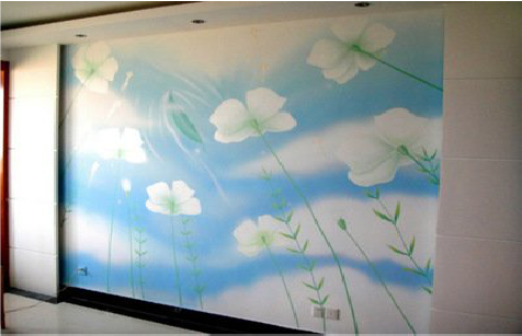 南丰画墙绘怎么画好白云的蓬松感？