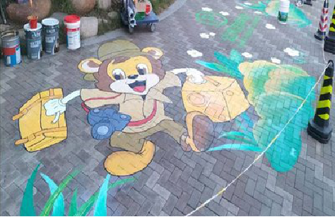 南丰夏季画地面彩绘会遇到的问题