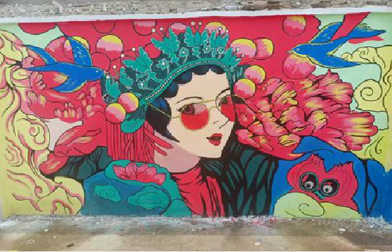 南丰墙体彩绘-网红墙