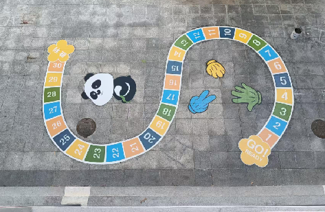 南丰地面游戏彩绘