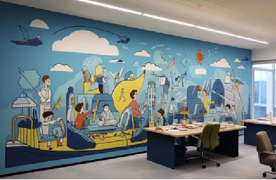 南丰办公室墙绘的特点。
