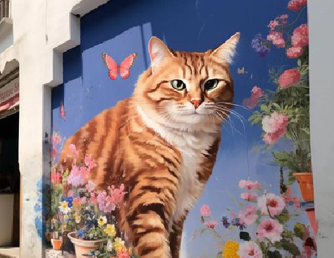 南丰自己绘制有个性的手绘墙