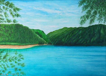 南丰在墙绘中，如何绘画绿水青山？